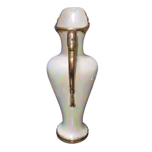 Vintage Lustre Line Pitcher With Gold Accents By Cathy - Picture 6 of 14